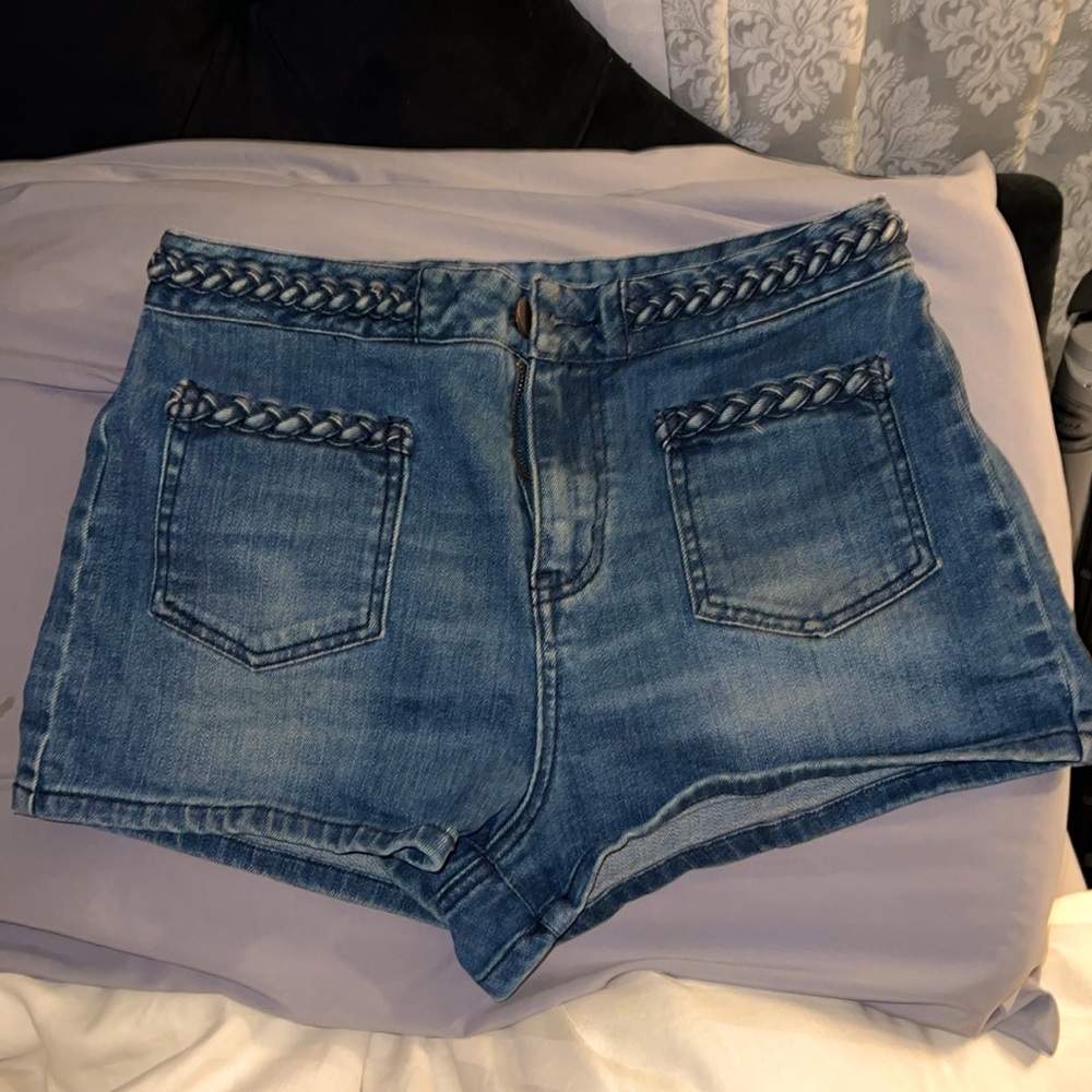 House of Harlow High Rise Denim Short